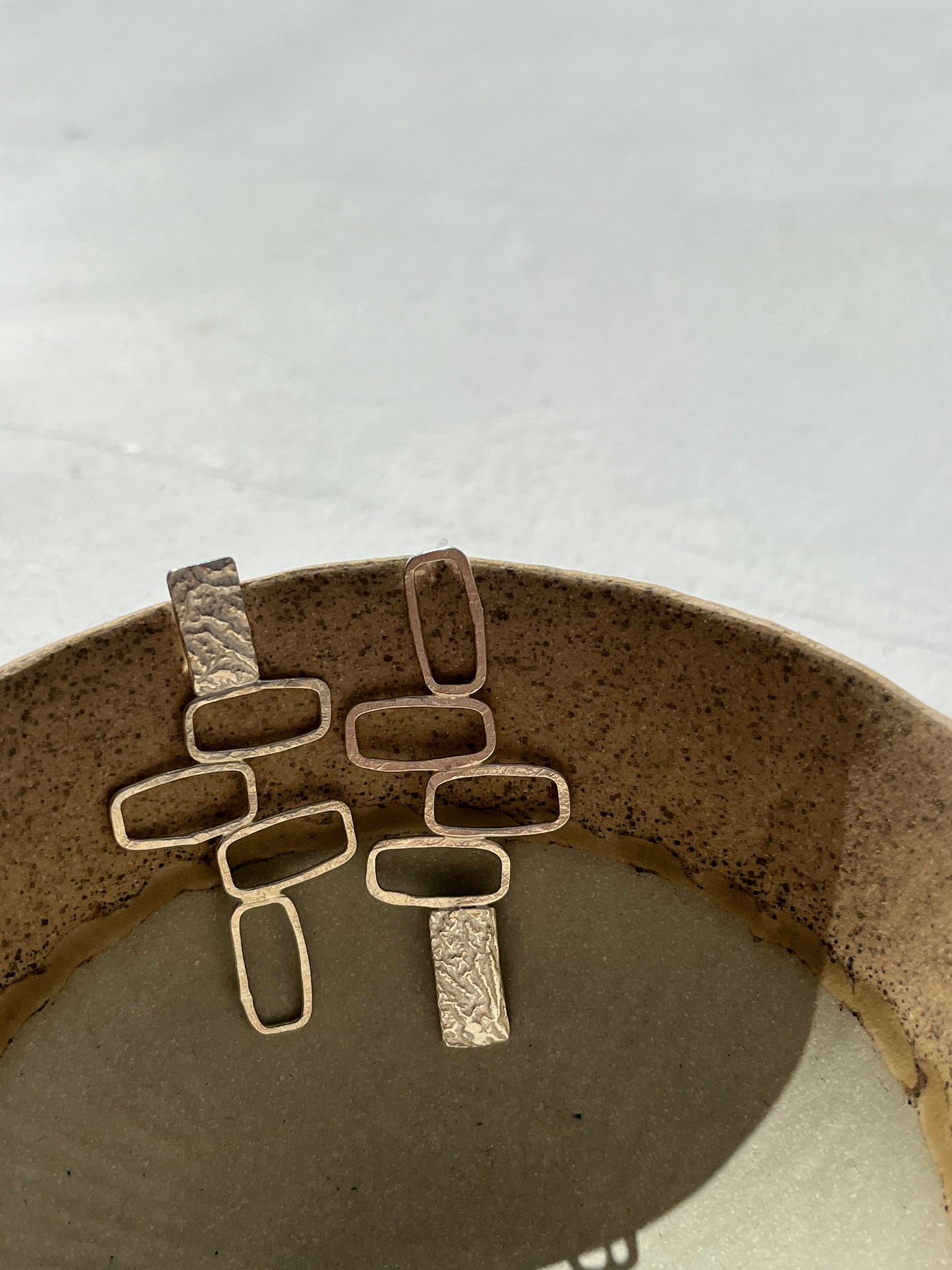 Monolith standing stone earrings