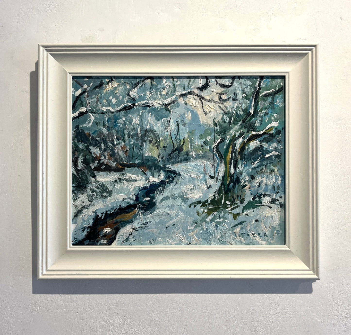 A Cornish Woodland Under Snow - Andrew Tozer - Beside The Wave