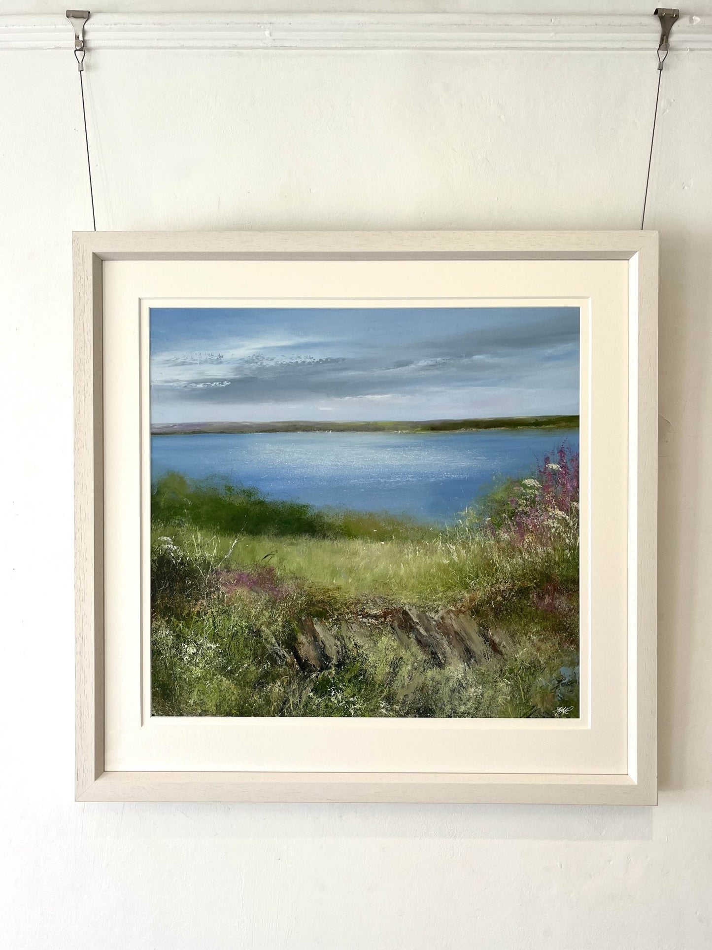 Across the Fields to St Just from Mylor - Amanda Hoskin - Beside The Wave