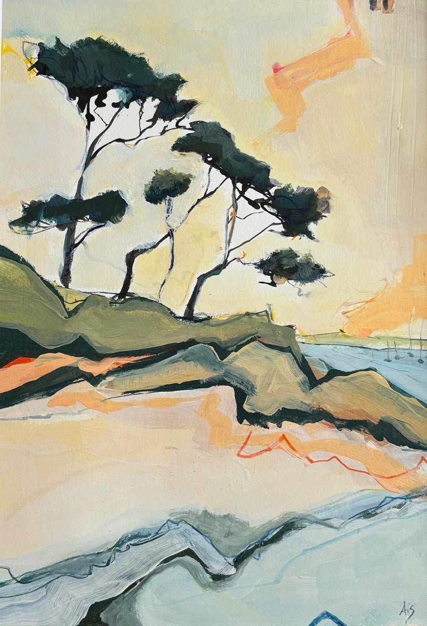 An Evening Swim-Aisleigh Anne-Beside The Wave