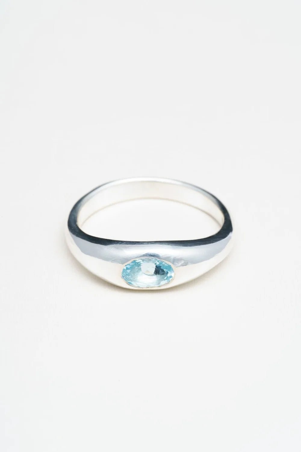 Aquamarine Dew Drop Ring - Naomi Lewis - Beside The Wave
