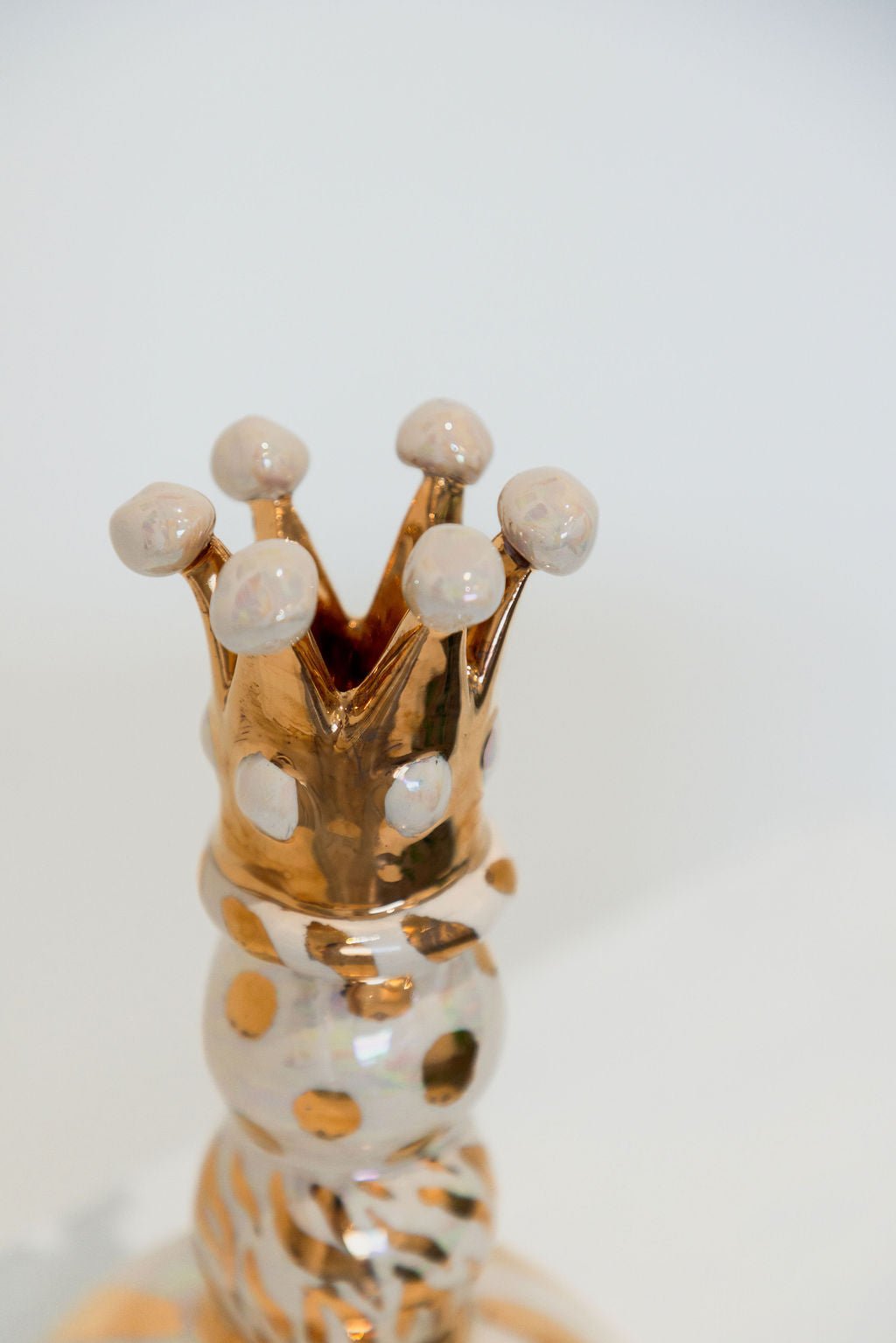 Candlestick Holder (Short Gold) - Mary - Rose Young - Beside The Wave