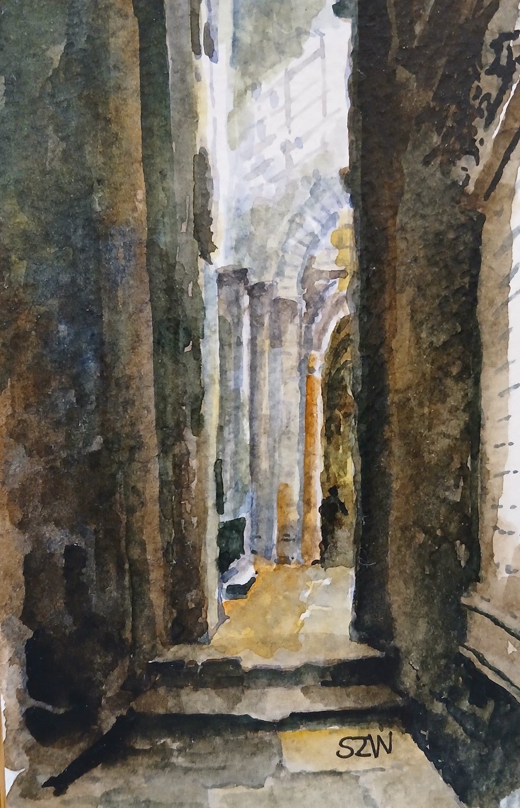 Church of St Trephine, Arles - Sarah Wimperis - Beside The Wave