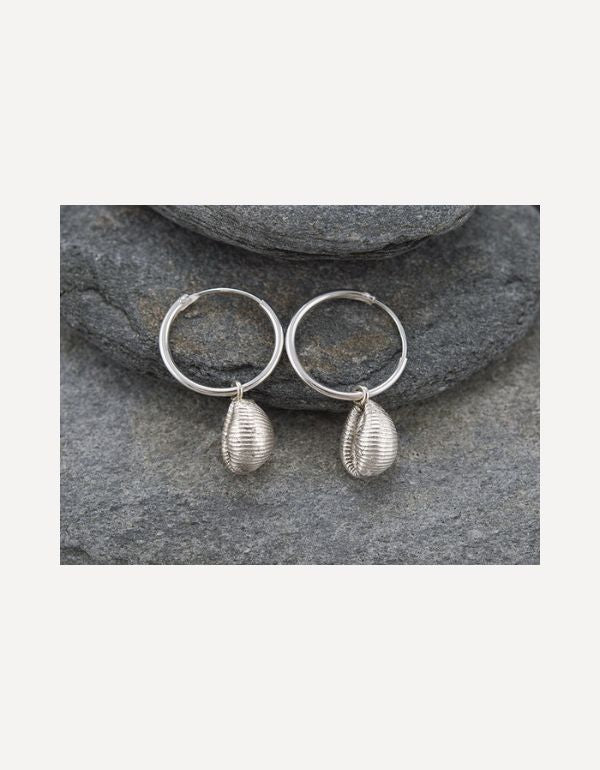 Cowrie Bay Hoop Earrings - Emily Nott - Bower - Beside The Wave