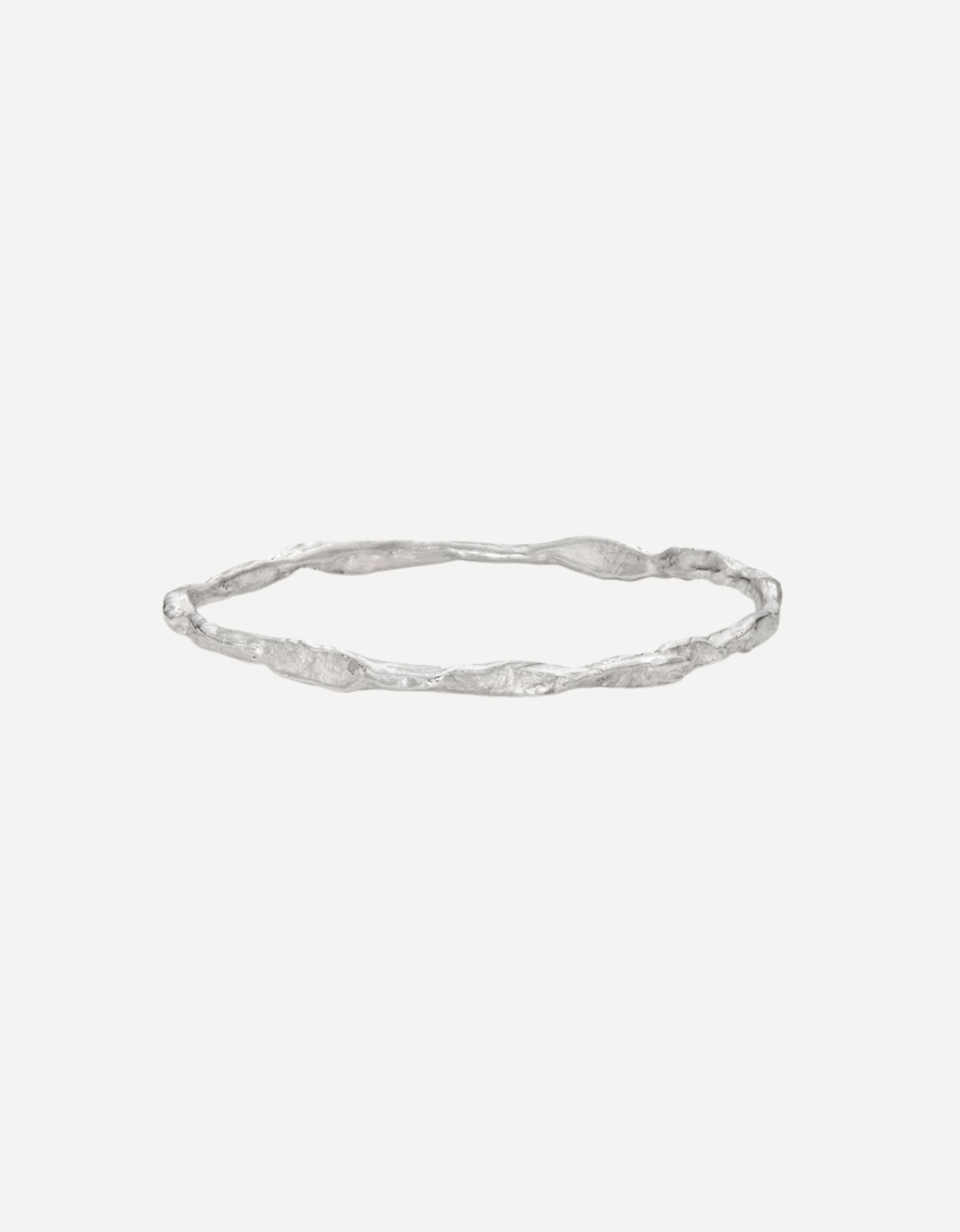 Craggy Silver Bangle - Emily Nixon - Beside The Wave