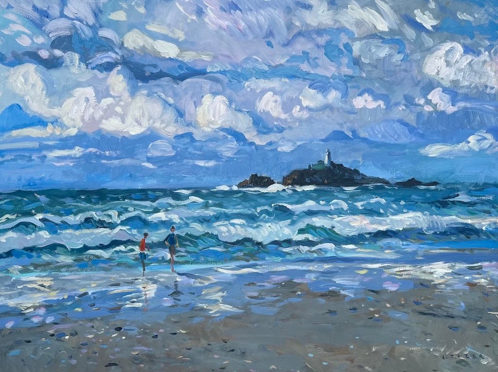 Crisp Breeze at Godrevy - Andrew Tozer - Beside The Wave