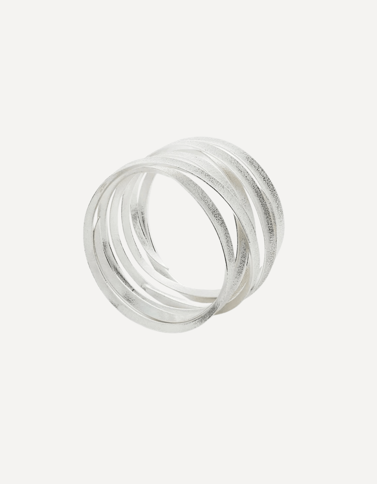 Curl Bangle 6X Silver - Stephanie Johnson - Beside The Wave