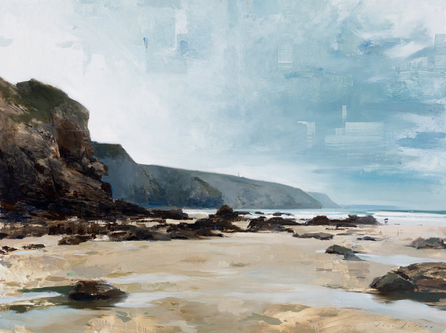 Distant Cliffs at Porthtowan - Jon Doran - Beside The Wave