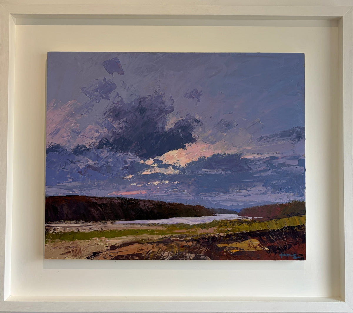 Evening Sky Over Loe Bar-Mike Hindle-Beside The Wave