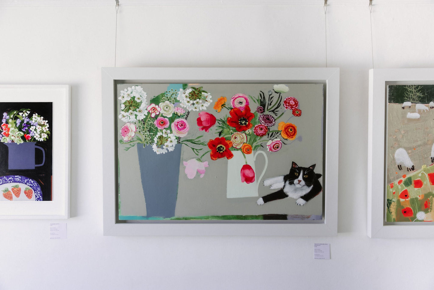 Fabulous Flowers and A Black & White Cat - Emma Dunbar - Beside The Wave