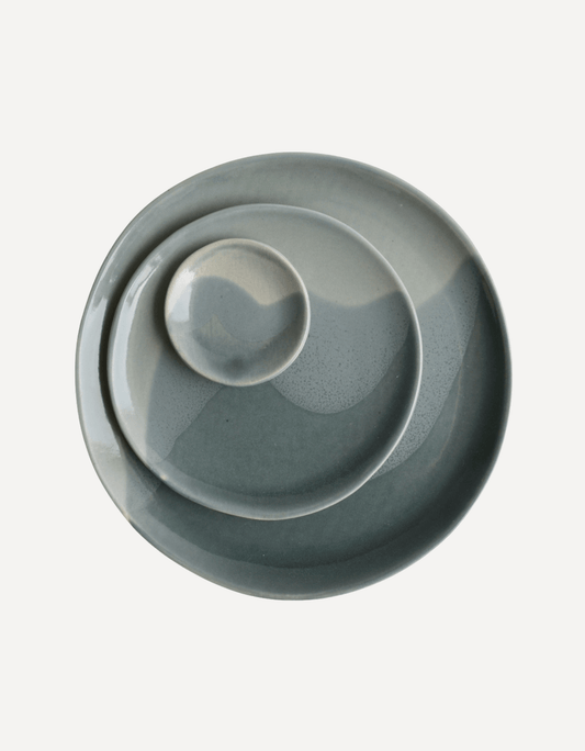 Glacier Plates Set, Sea Green - Lucia Fraser - Beside The Wave