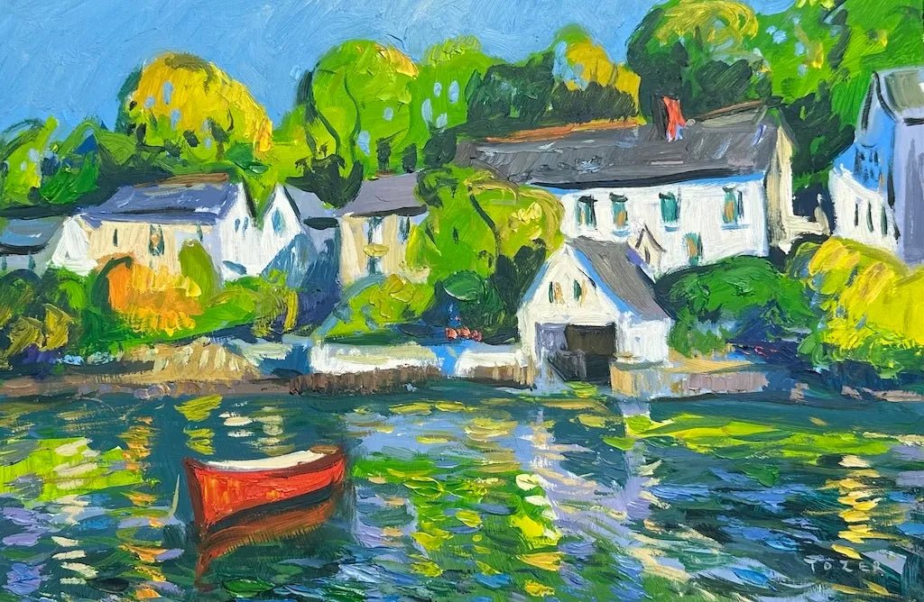 Hot August Day, Helford Village - Andrew Tozer - Beside The Wave