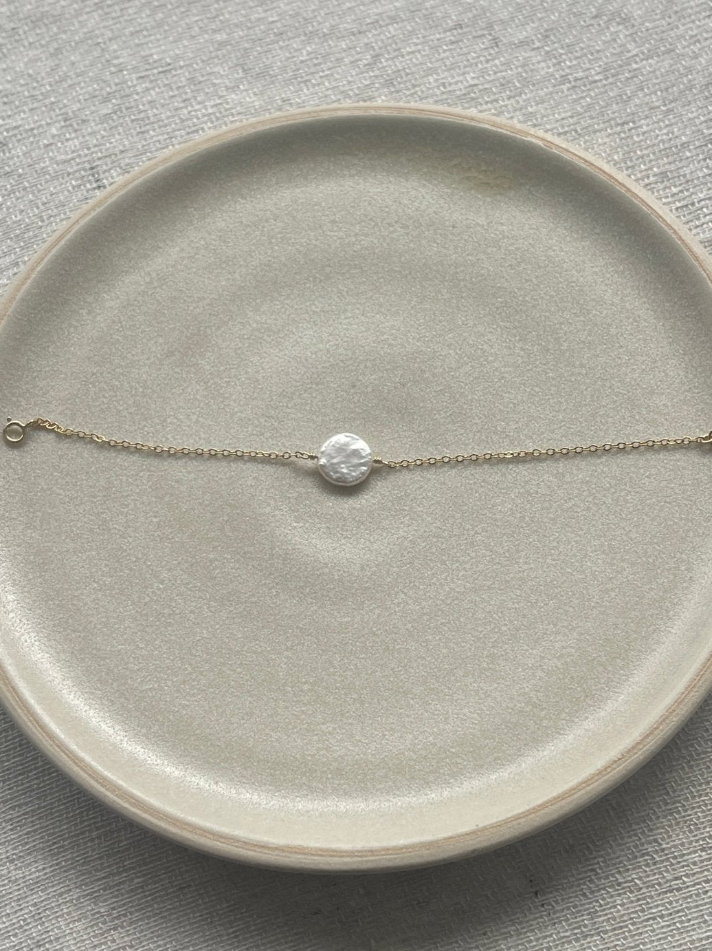 Ivory Coin Pearl Bracelet - Cat Birch - Beside The Wave