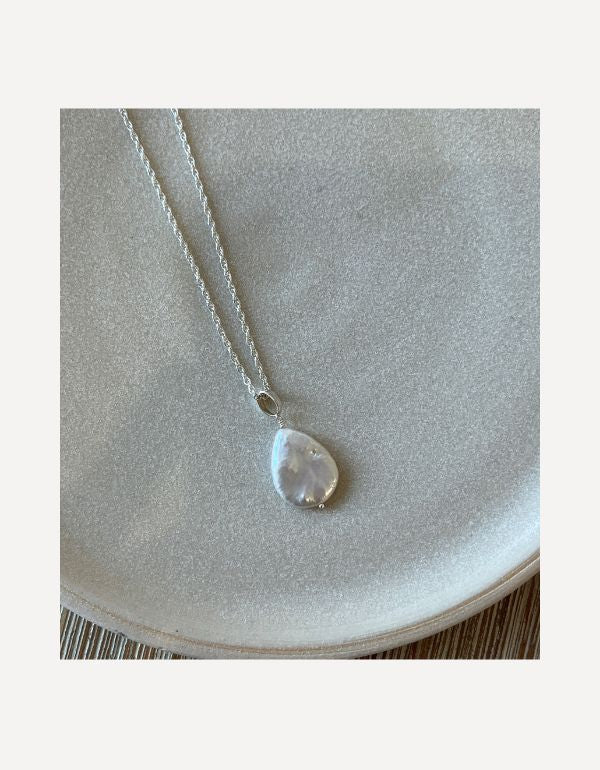 Ivory Tear Drop Necklace - Cat Birch - Beside The Wave