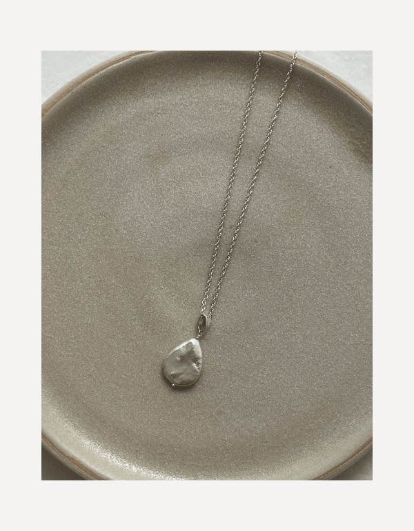 Ivory Tear Drop pearl necklace - Cat Birch - Beside The Wave
