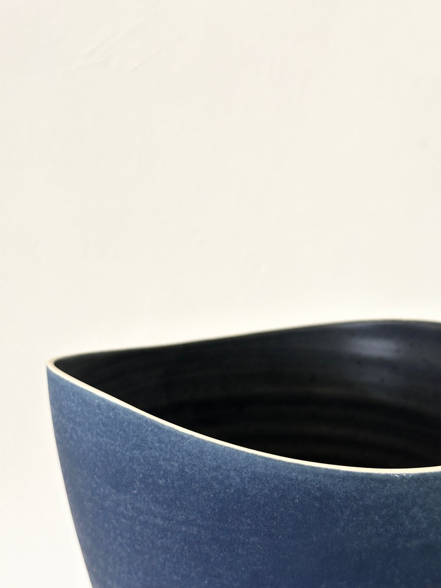 Land & Sky (Blue) Rounded Vase - Steve Smith - Beside The Wave