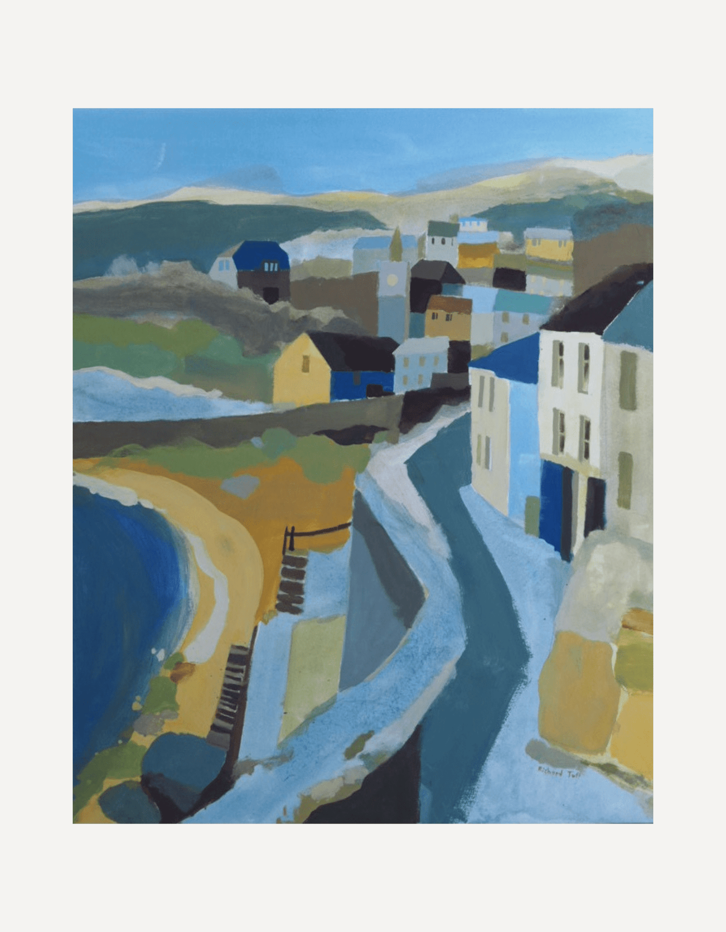Looking West over the Beach - Richard Tuff - Beside The Wave