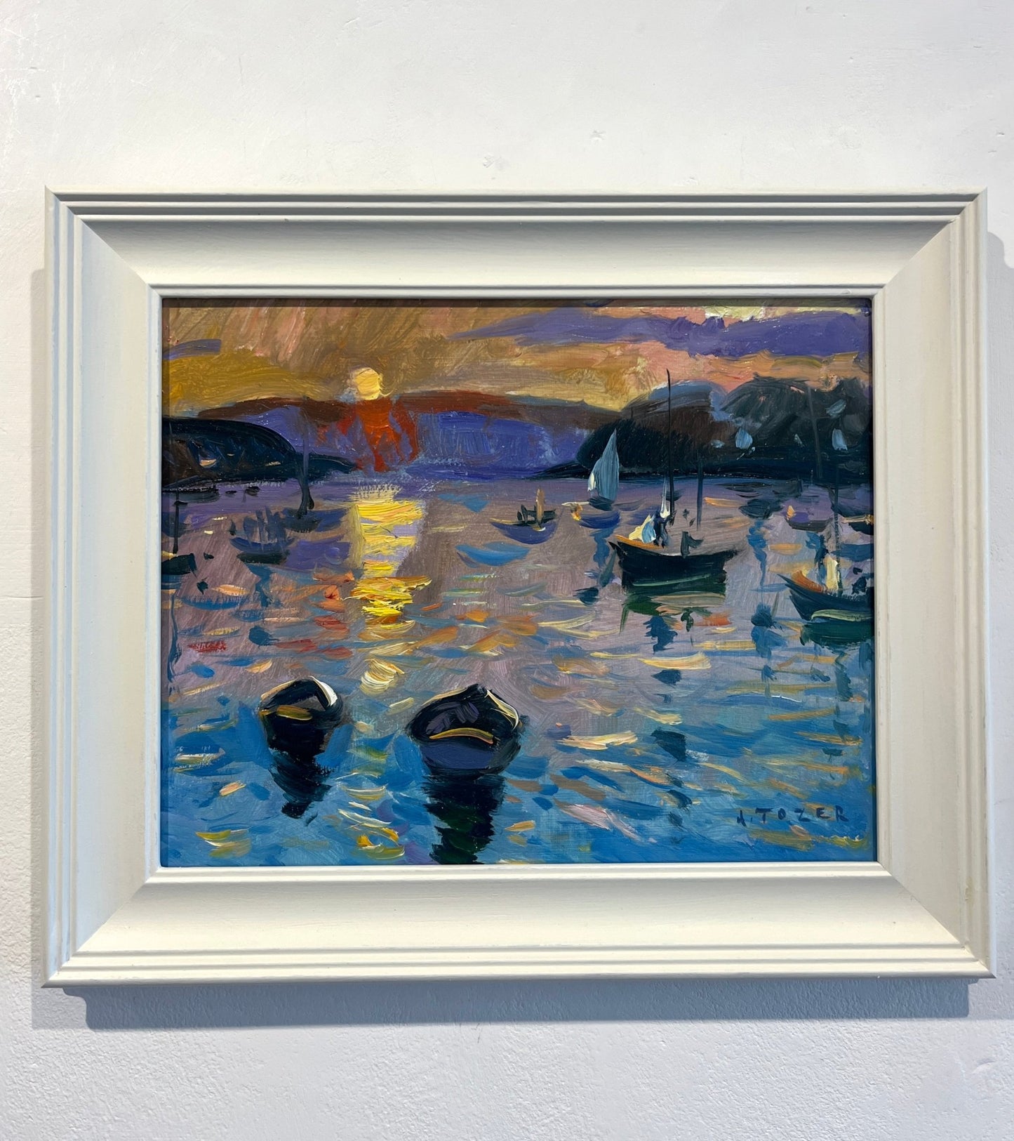 Lowering the Sails After the Race from Flushing Quay - Andrew Tozer - Beside The Wave