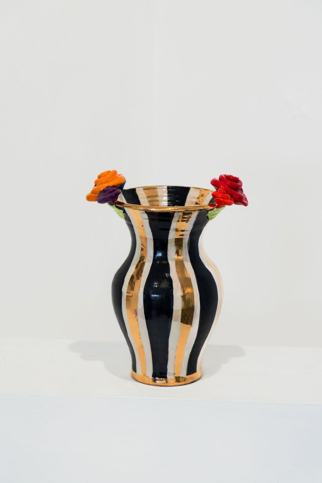 Medium Vase (Black &Gold) - Mary - Rose Young - Beside The Wave