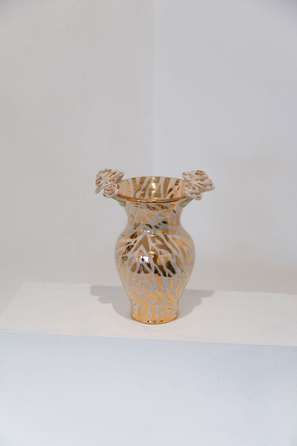 Medium Vase Gold (Zebra) - Mary - Rose Young - Beside The Wave