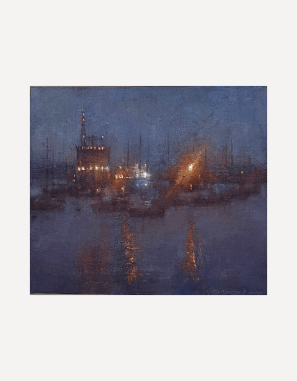 Nocturne, Falmouth Docks - Benjamin Warner - Beside The Wave