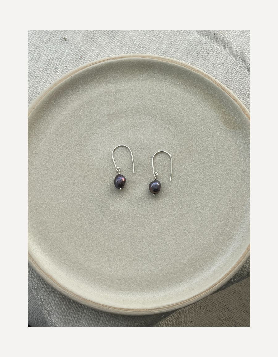 Peacock Baroque Pearl Earrings - Cat Birch - Beside The Wave