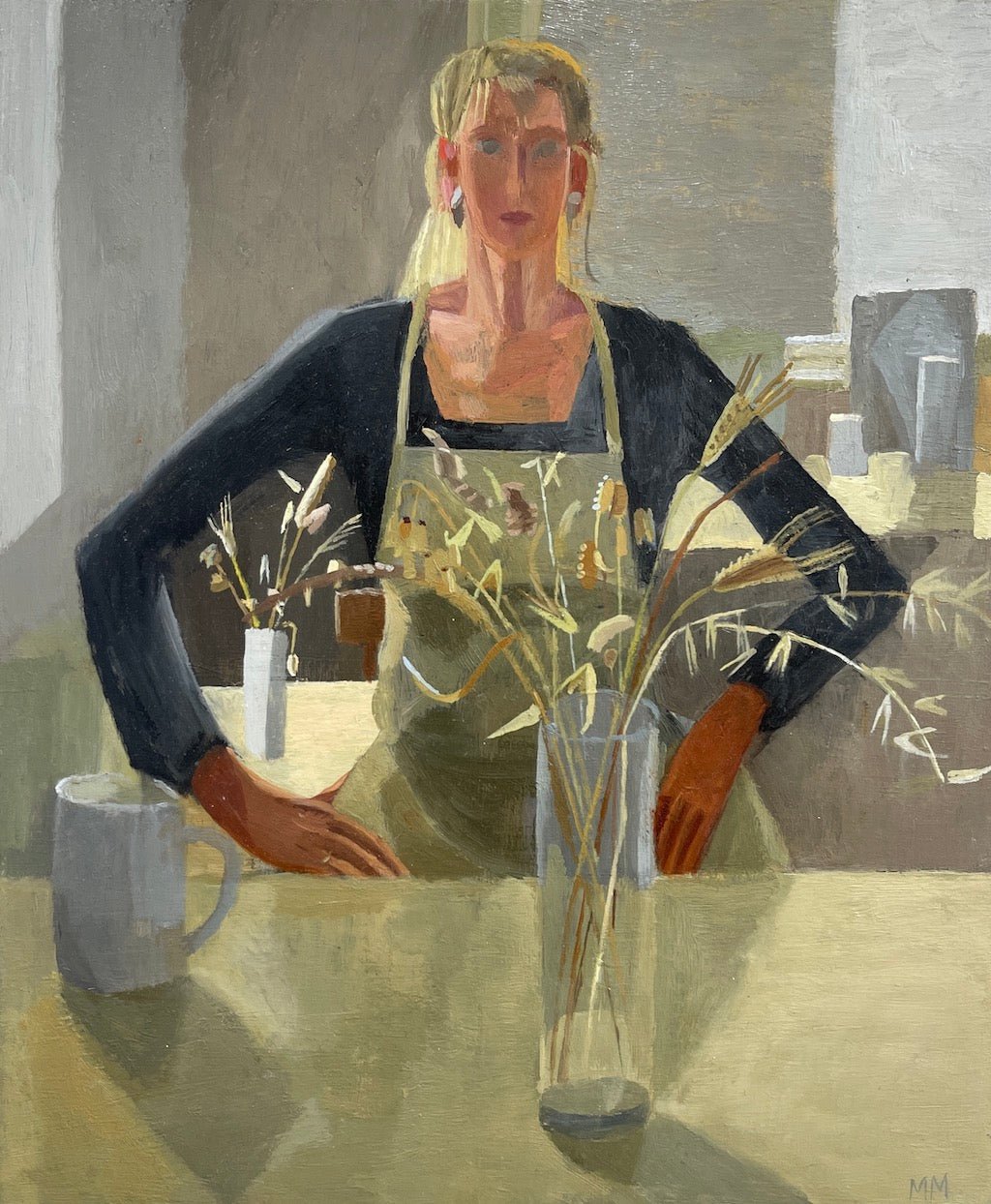 Portrait with Grasses - Mary Mabbutt - Beside The Wave