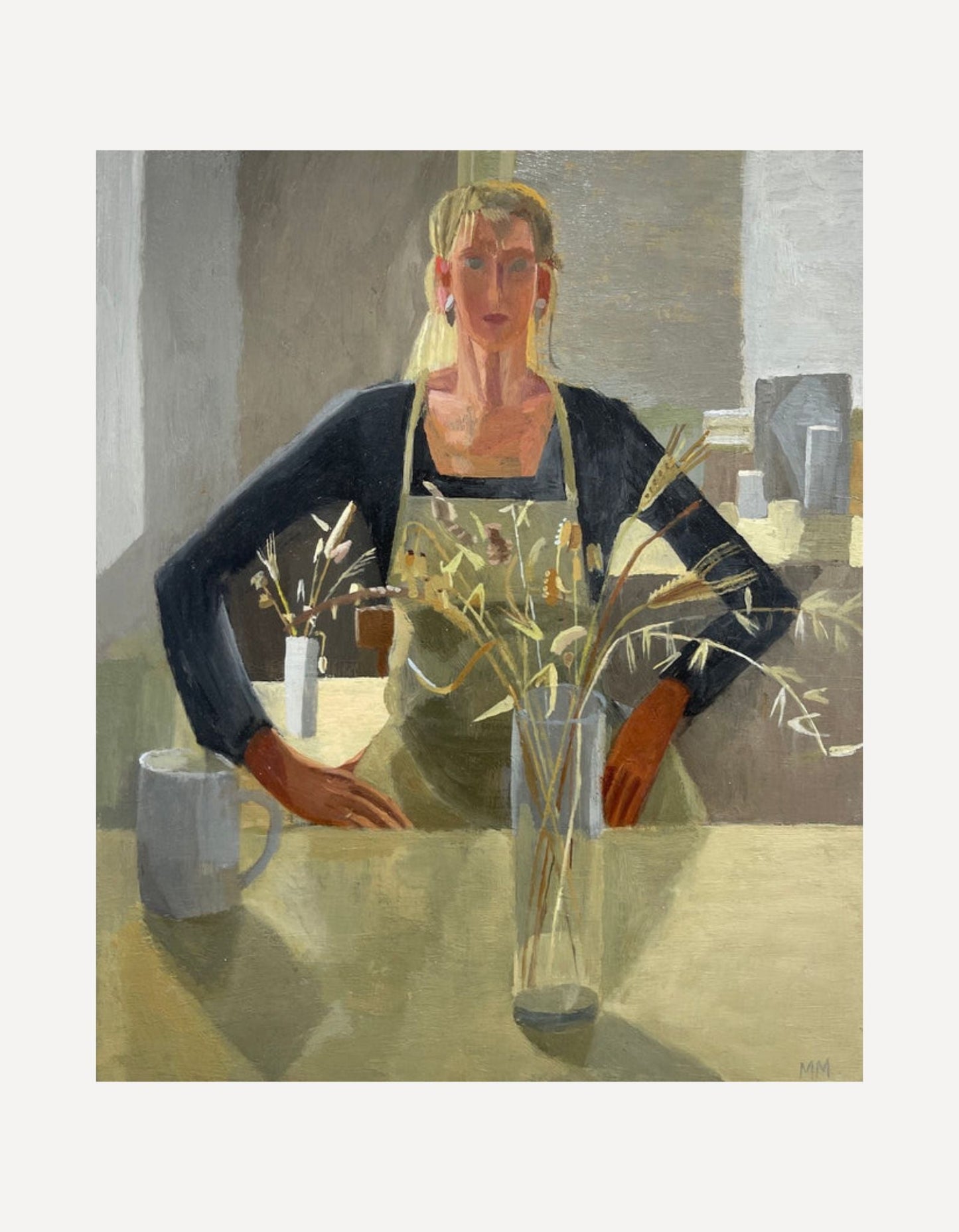 Portrait with Grasses - Mary Mabbutt - Beside The Wave