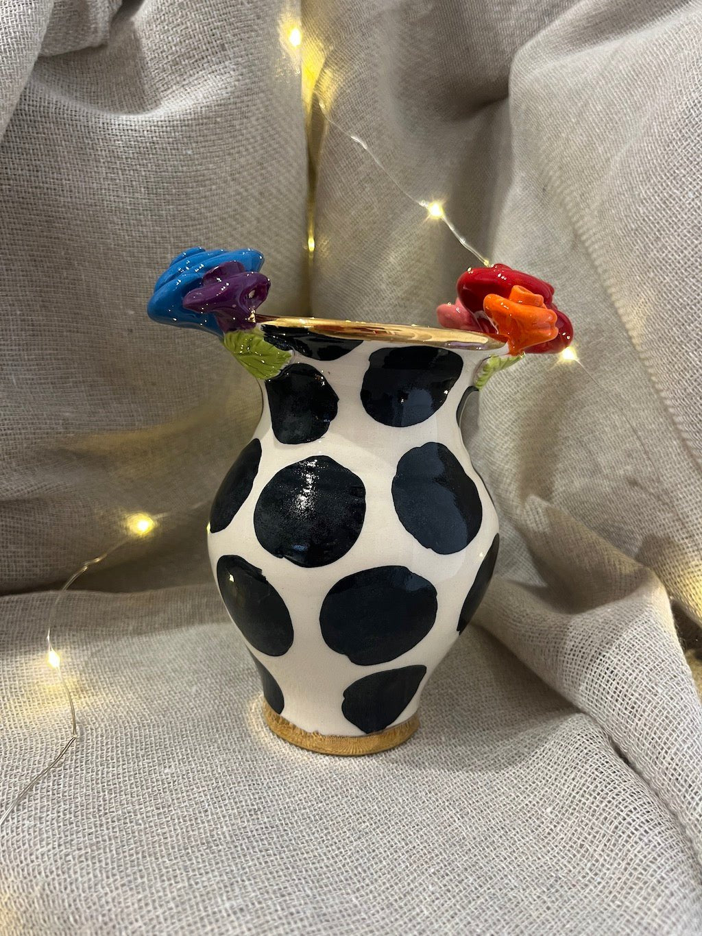Posy Vase (Big Black Spot) - Mary - Rose Young - Beside The Wave