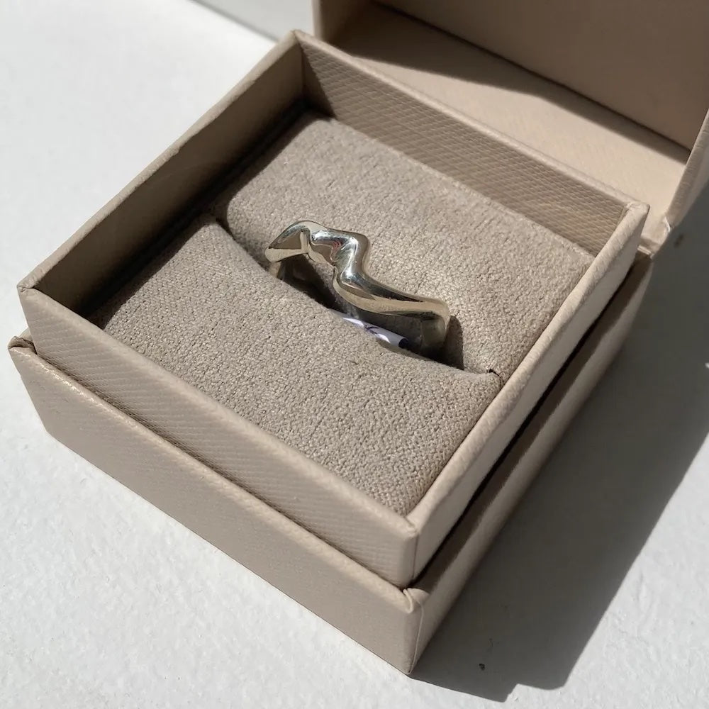 Rhythm Ring Silver - Naomi Lewis - Beside The Wave