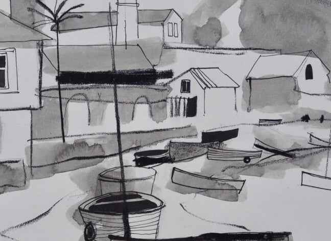 Boats beside the Ferryboat Inn