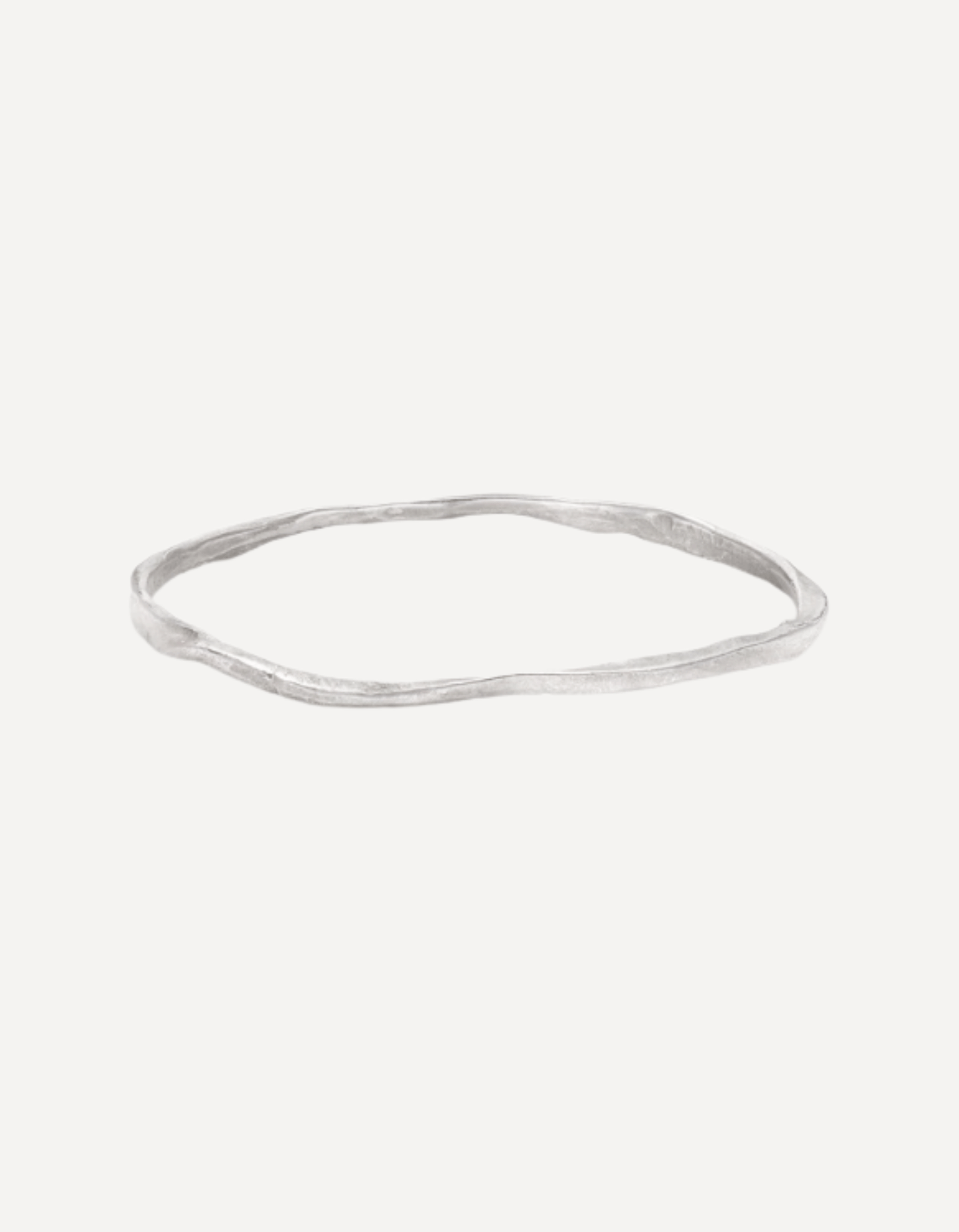 Rock Fine Bangle Silver - Emily Nixon - Beside The Wave