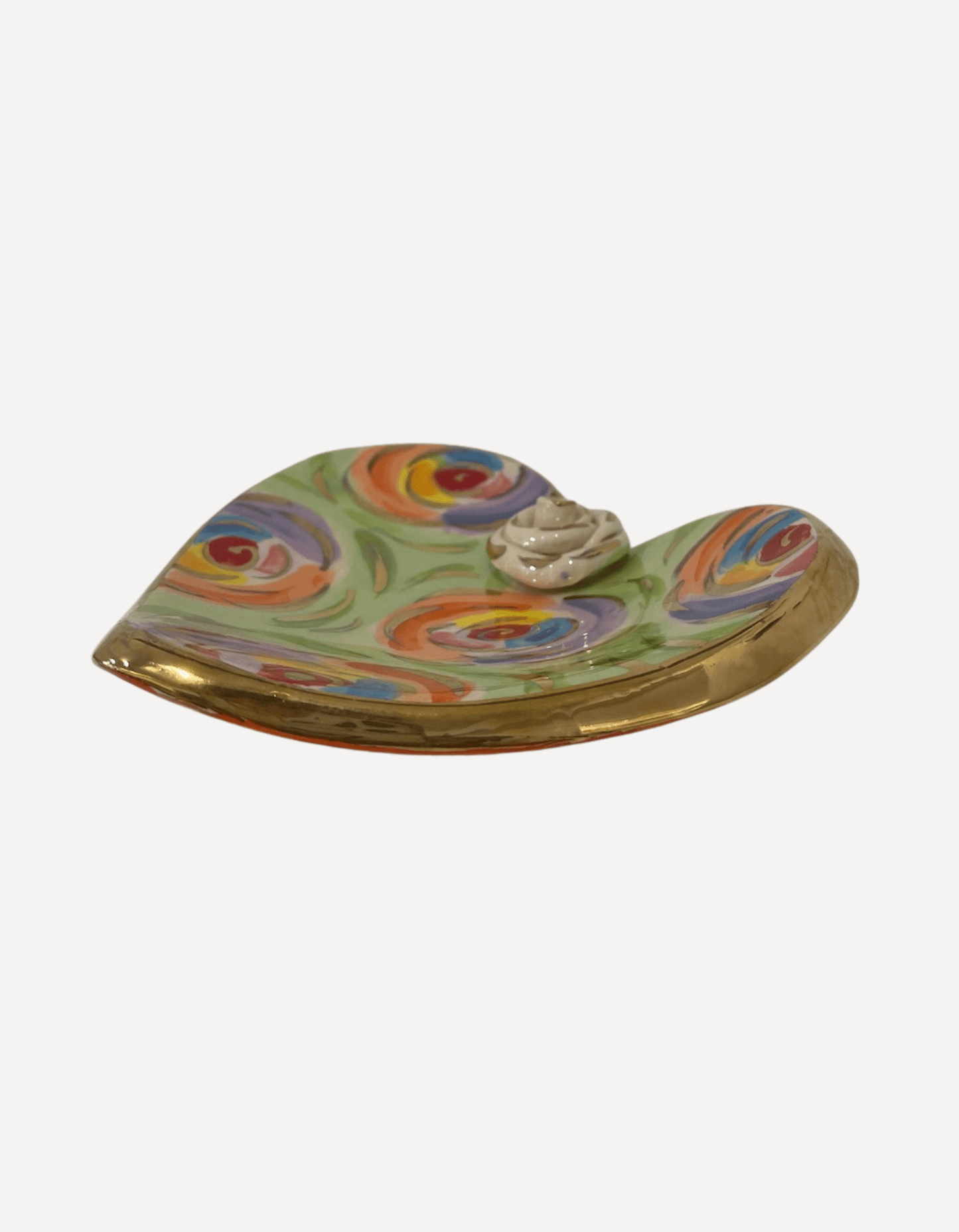 Rose Studded Heart Soap Dish - Mary - Rose Young - Beside The Wave