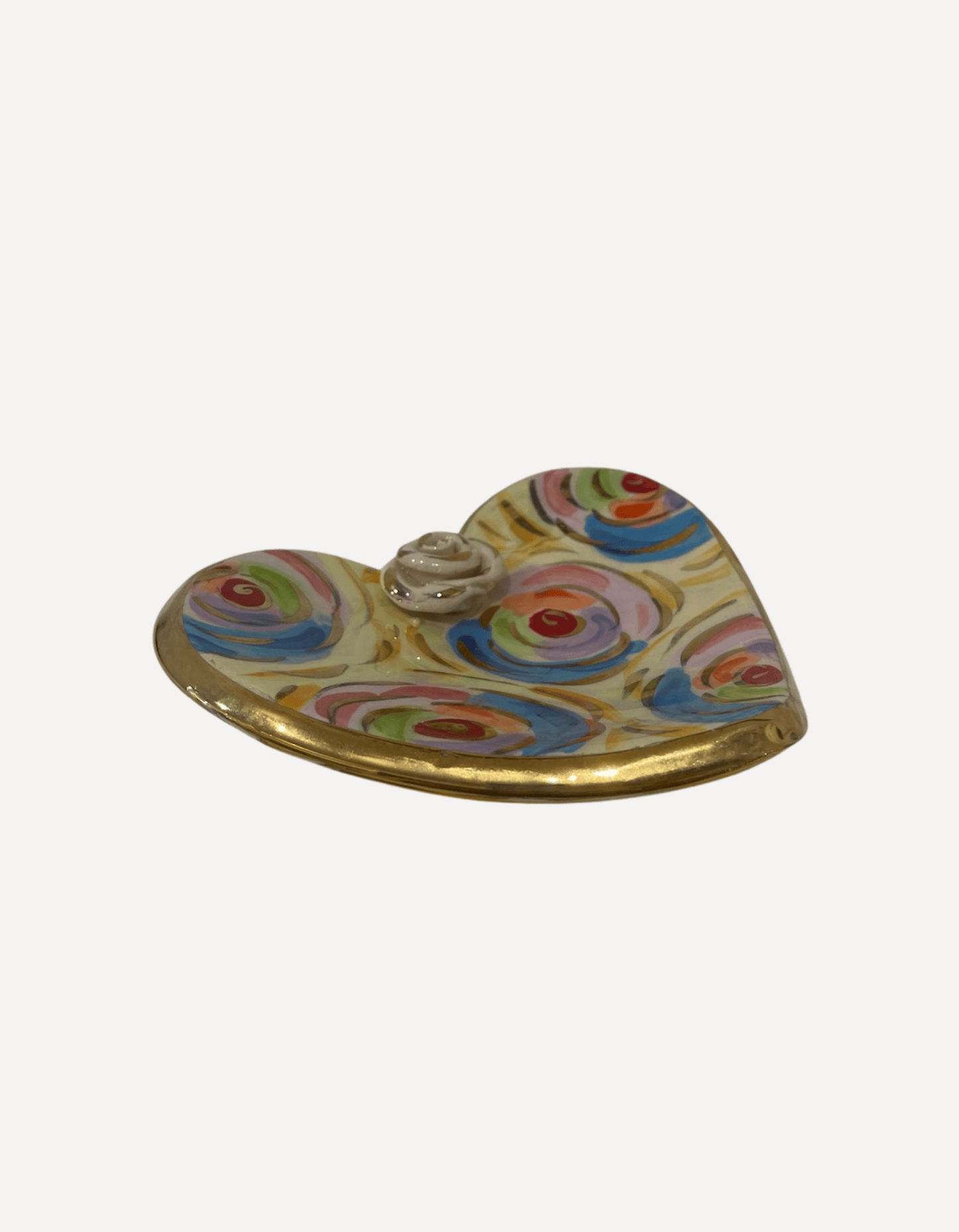Rose Studded Heart Soap Dish - Mary - Rose Young - Beside The Wave