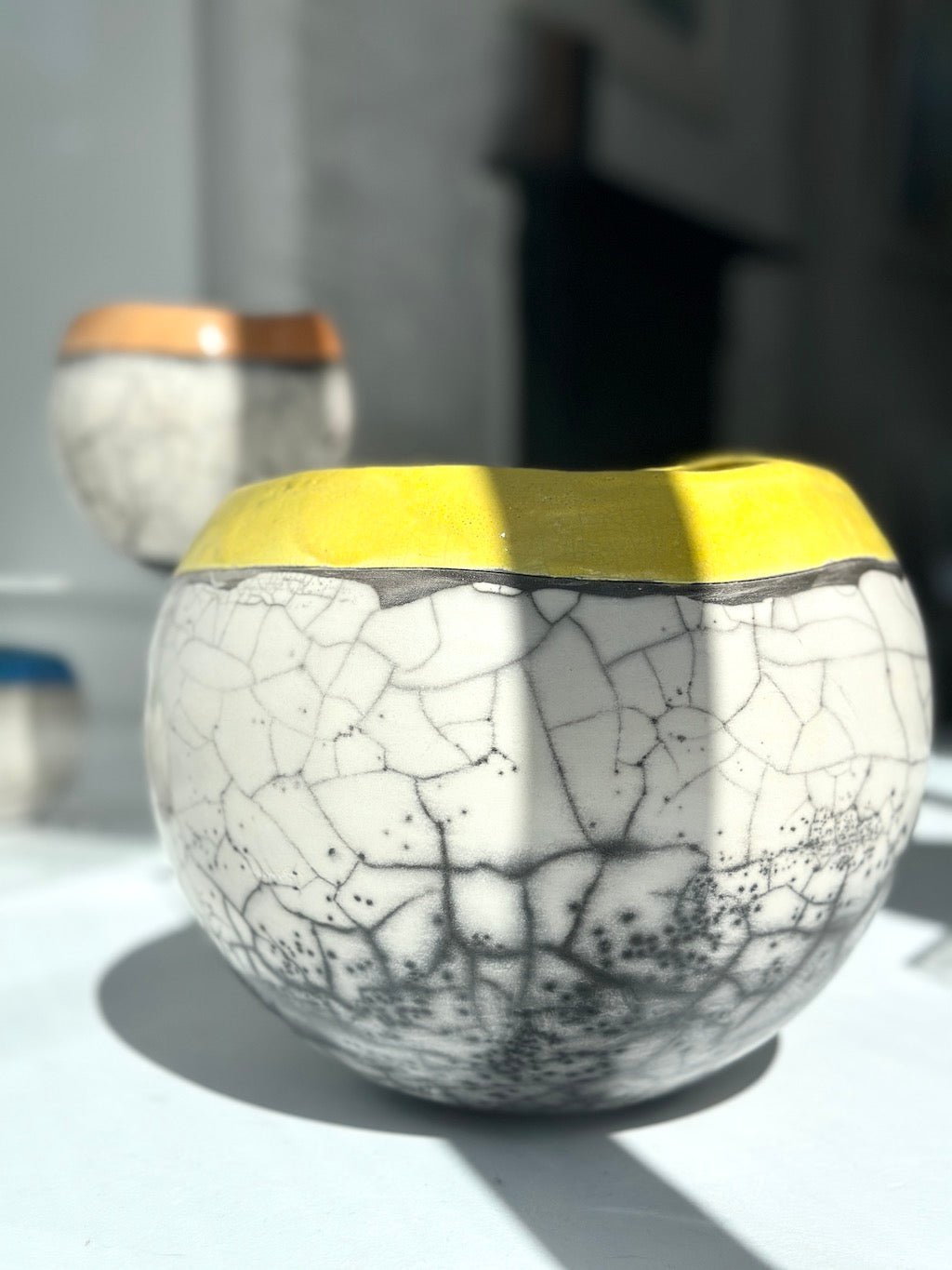 Round Sea & Cliffs Pot (Extra Large) - Catherine Lucktaylor - Beside The Wave