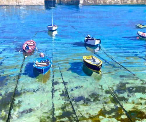 Shadows and reflections, Mousehole - Mike Hindle - Beside The Wave