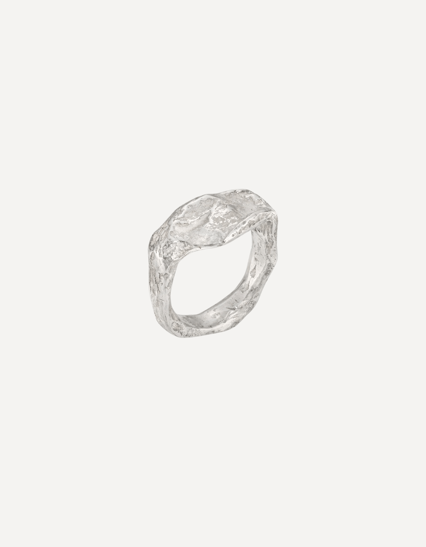 Signet Silver Rock Ring - Emily Nixon - Beside The Wave