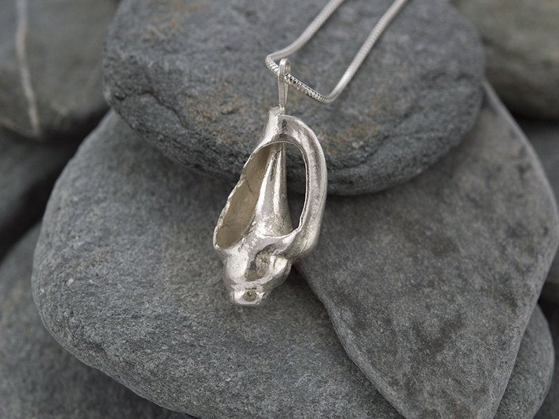 Silver Compit Broken Shell Pendant - Emily Nott - Bower - Beside The Wave