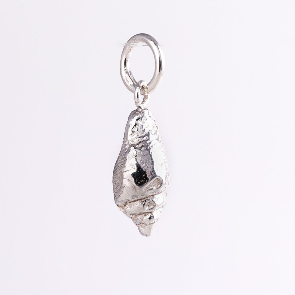 Silver Cornish Whelk Charm - Emily Nott - Bower - Beside The Wave