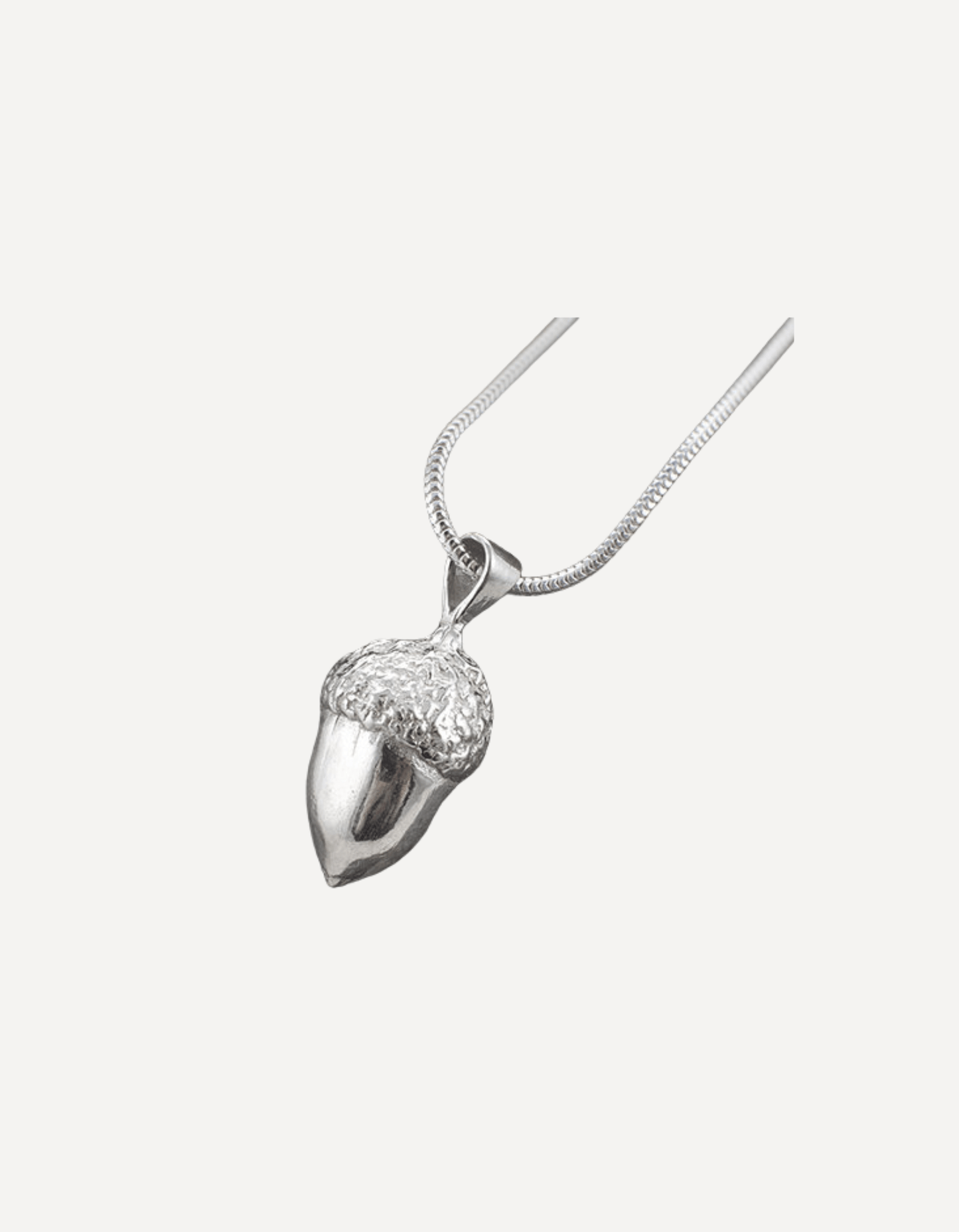 Silver Savernake Acorn Pendant - Emily Nott - Bower - Beside The Wave