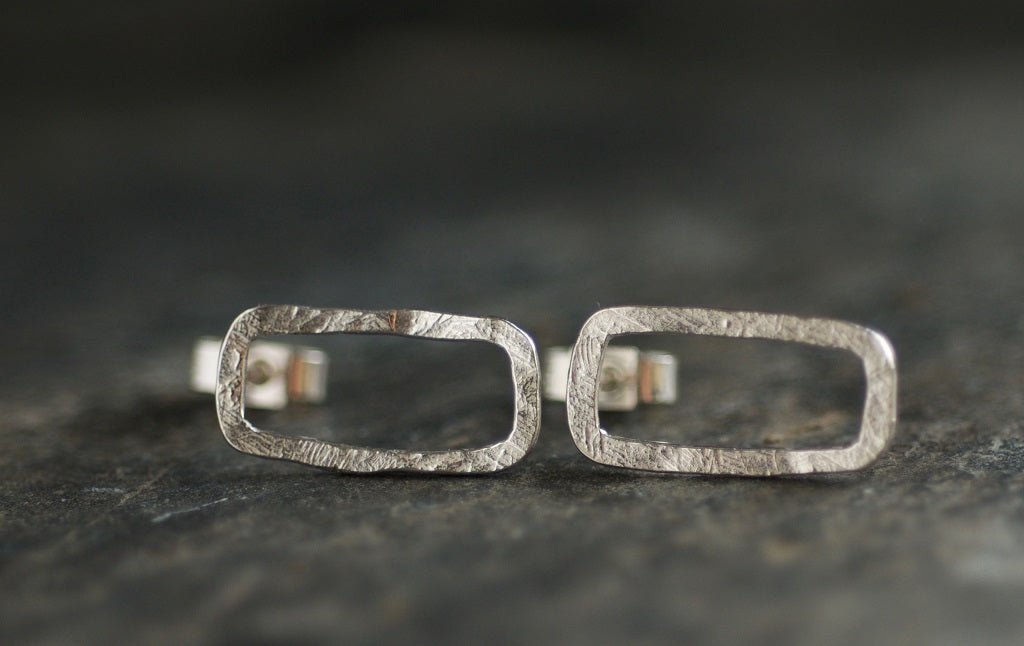 Small Open Rectangle Earrings - My Store - Beside The Wave