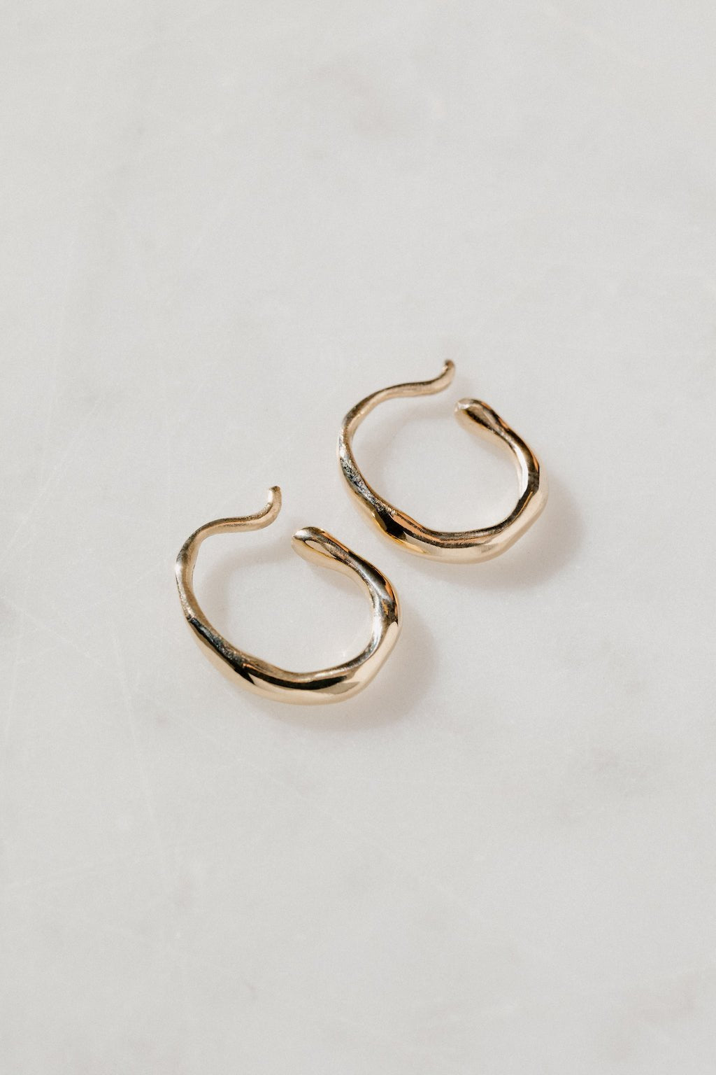 Small Tidal hoops 9ct gold - Naomi Lewis - Beside The Wave