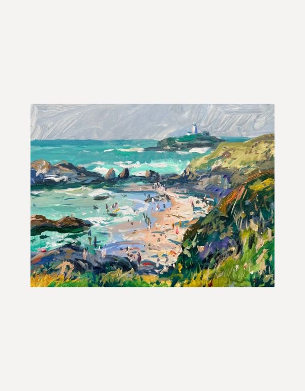 Summer Day Godrevy - Andrew Tozer - Beside The Wave