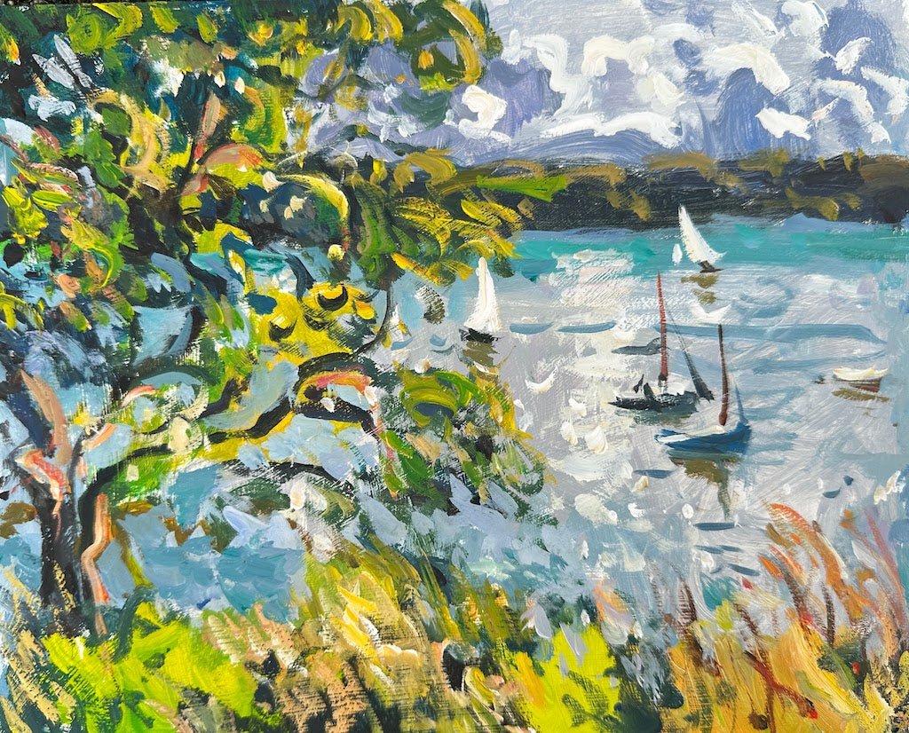 Summer Light Across the Helford - Andrew Tozer - Beside The Wave