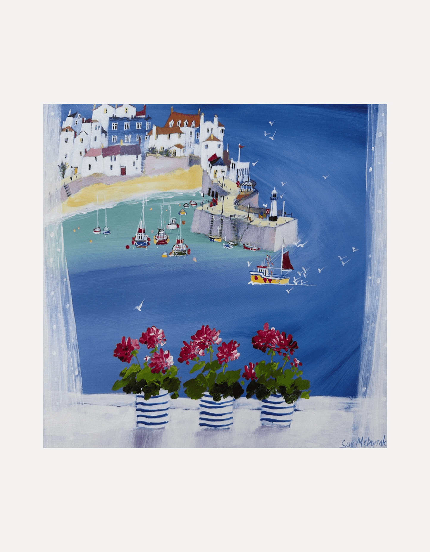 Summer Window, St Ives - Sue McDonald - Beside The Wave