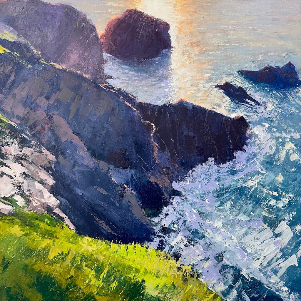 Sunlight Reflecting Off the Water, Bedruthan - Mike Hindle - Beside The Wave