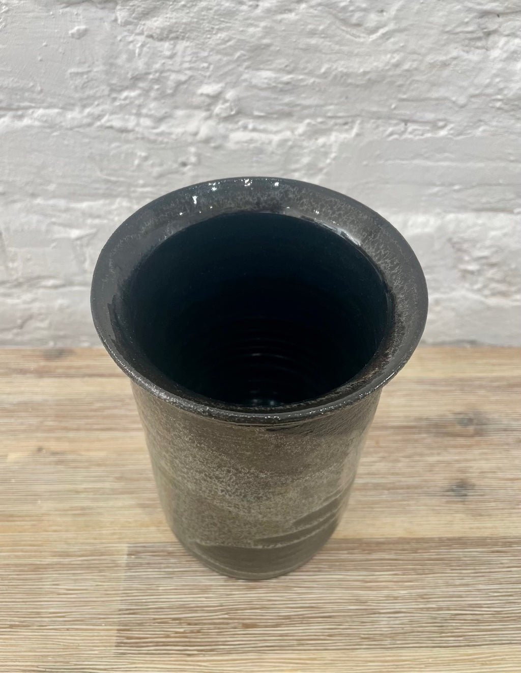 Tall Stoneware Cylindrical Vase - Andrew Knee - Beside The Wave