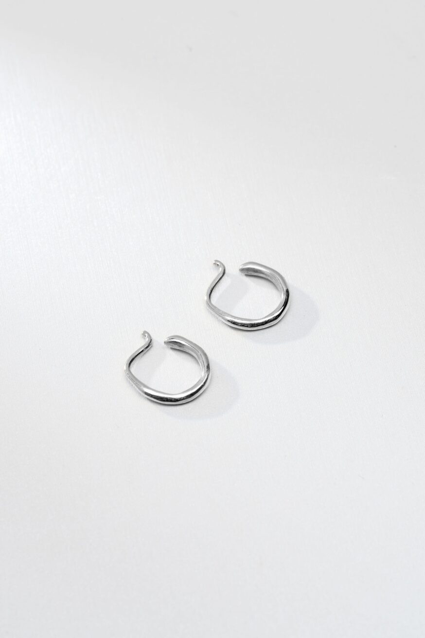 Tidal Hoops, Silver - Small - Naomi Lewis - Beside The Wave