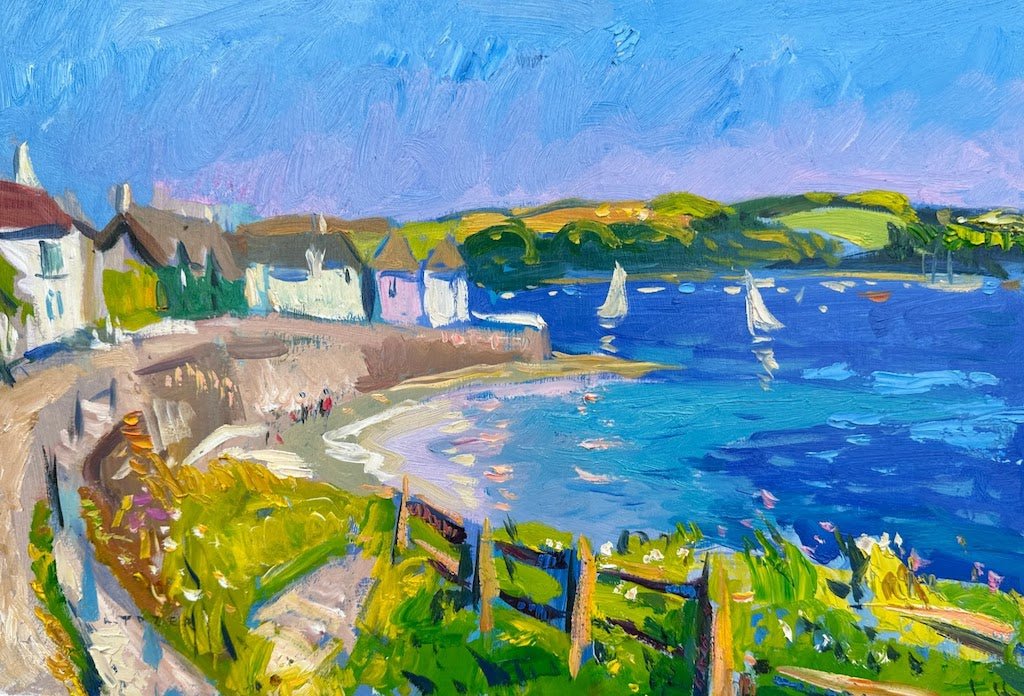 Watching the Boats, St Mawes - Andrew Tozer - Beside The Wave