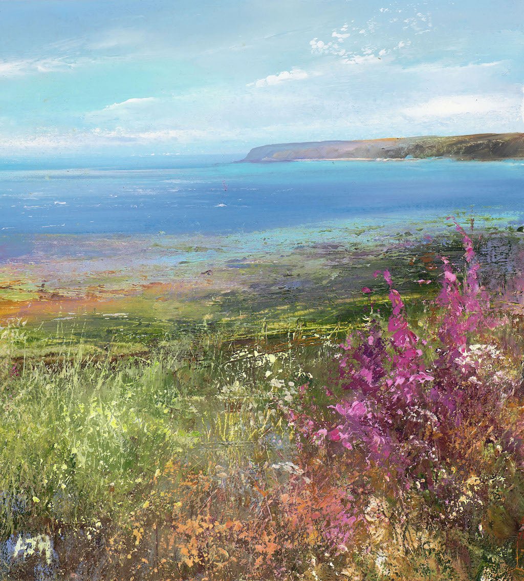Wild Flowers on the Coastal Path Cornwall - Amanda Hoskin - Beside The Wave